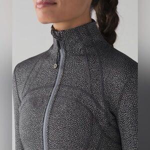 Lululemon Define Jacket Luon Chakra Jacquard V1 Black Battleship Size 2